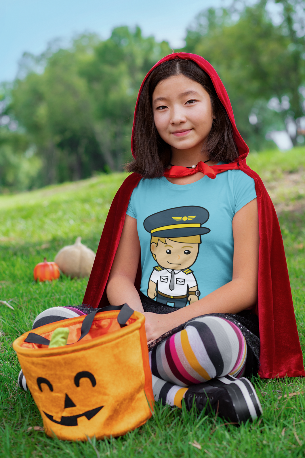 Future Pilot Half Sleeves T-Shirt For Girls -KidsFashionVilla