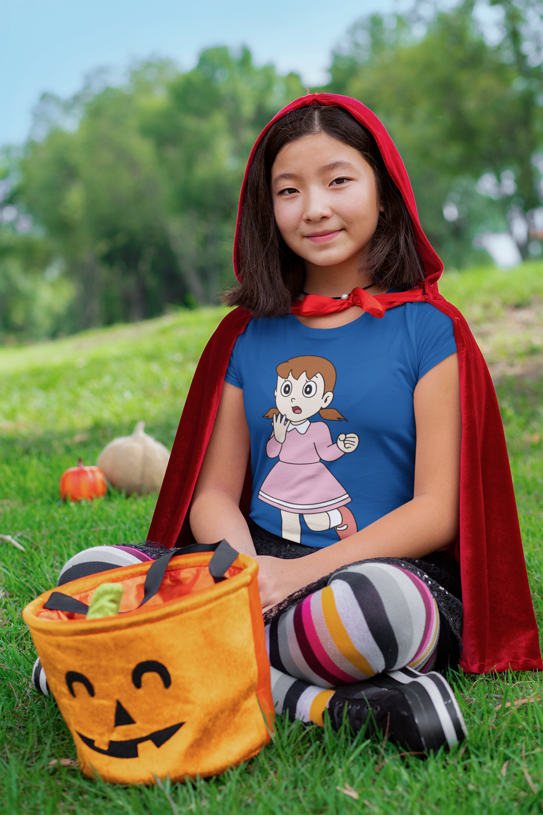 Cute Cartoon Half Sleeves T-Shirt For Girls -KidsFashionVilla