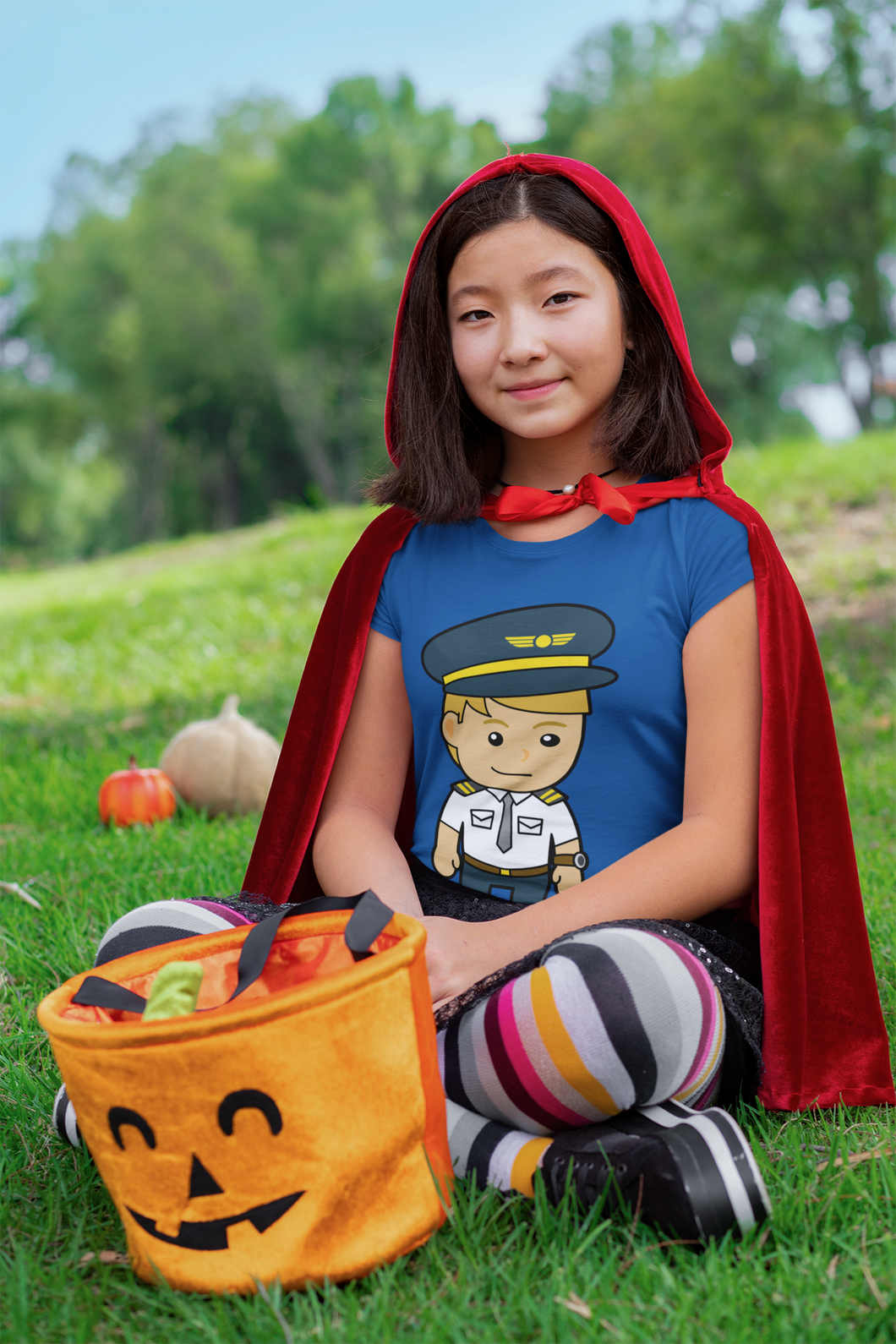 Future Pilot Half Sleeves T-Shirt For Girls -KidsFashionVilla