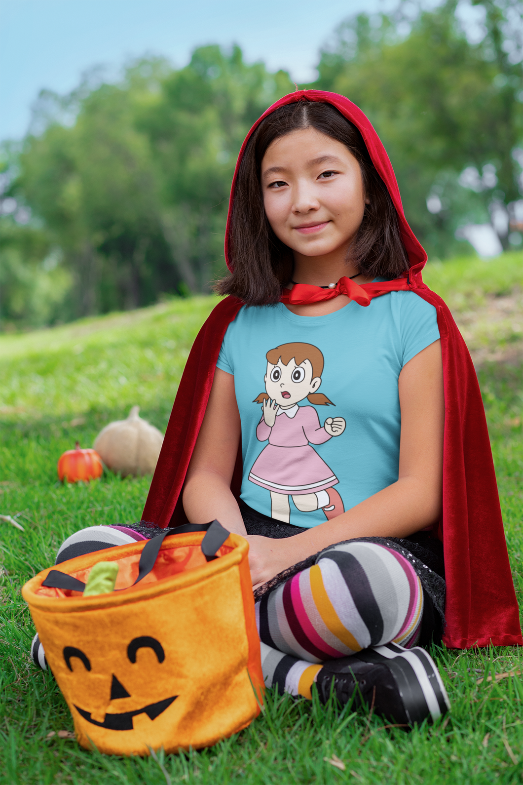 Cute Cartoon Half Sleeves T-Shirt For Girls -KidsFashionVilla