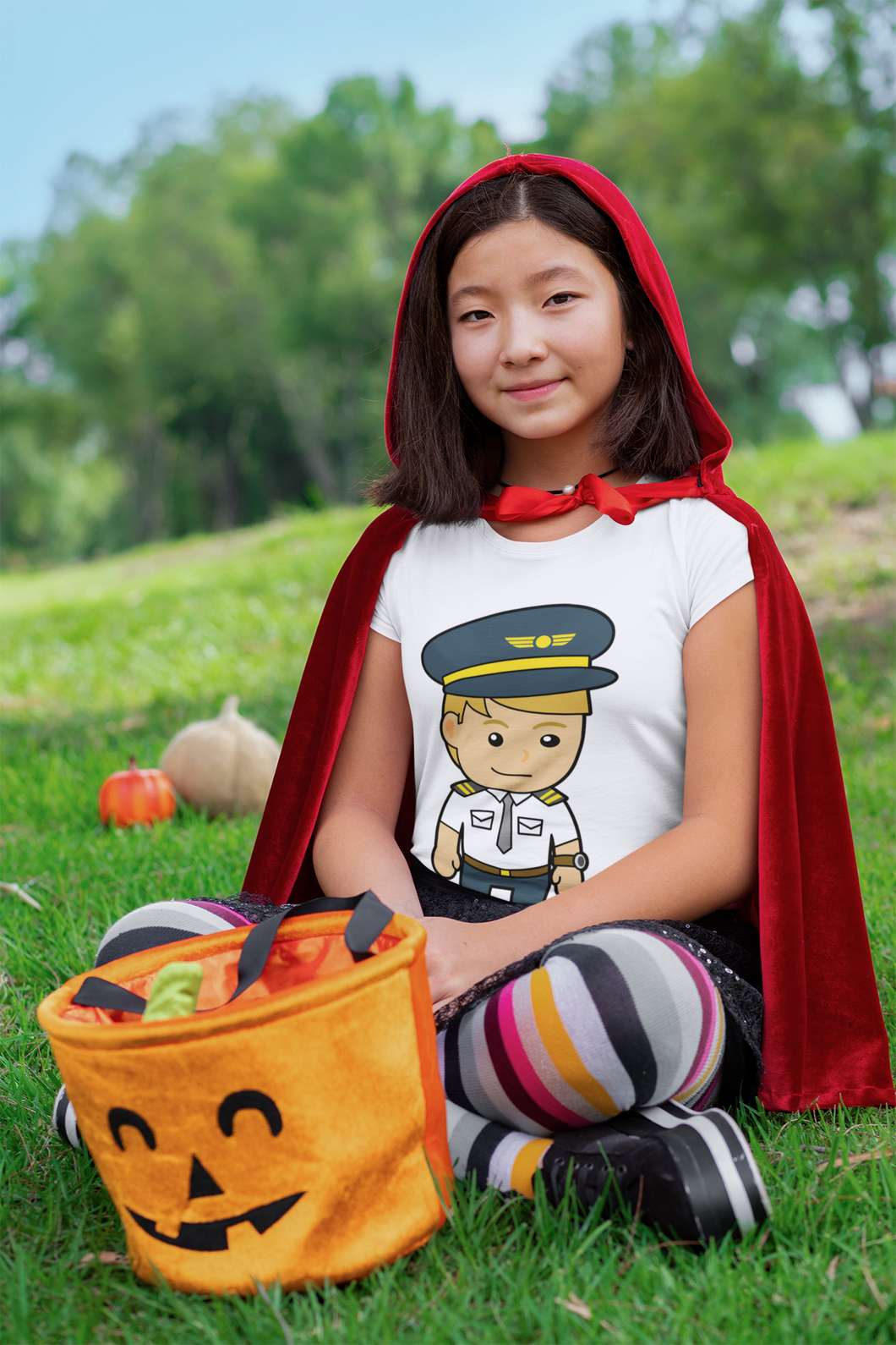 Future Pilot Half Sleeves T-Shirt For Girls -KidsFashionVilla