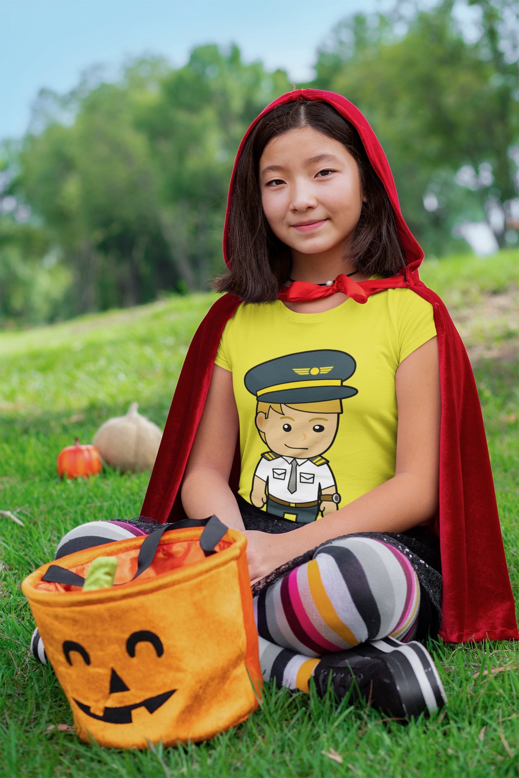 Future Pilot Half Sleeves T-Shirt For Girls -KidsFashionVilla
