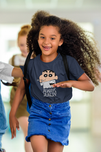 Load image into Gallery viewer, Always Hungry Half Sleeves T-Shirt For Girls -KidsFashionVilla
