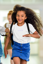 Load image into Gallery viewer, Error Minimals Half Sleeves T-Shirt For Girls -KidsFashionVilla
