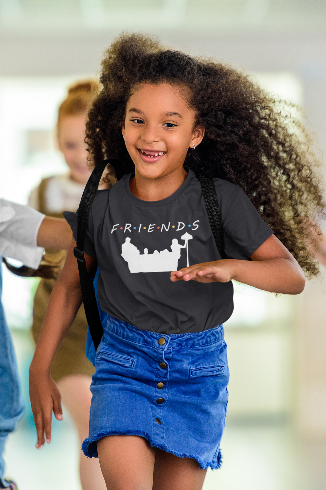 F.R.I.E.N.D.S Friends Web Series Half Sleeves T-Shirt For Girls -KidsFashionVilla