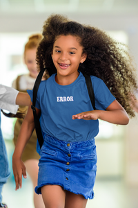 Error Minimals Half Sleeves T-Shirt For Girls -KidsFashionVilla