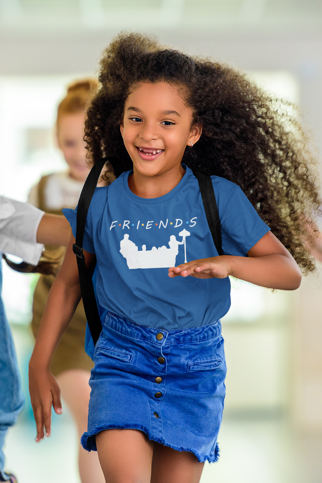 F.R.I.E.N.D.S Friends Web Series Half Sleeves T-Shirt For Girls -KidsFashionVilla