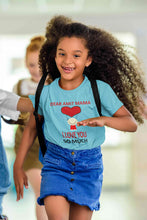 Load image into Gallery viewer, Custom Name I love My Mama So Much Half Sleeves T-Shirt For Girls -KidsFashionVilla
