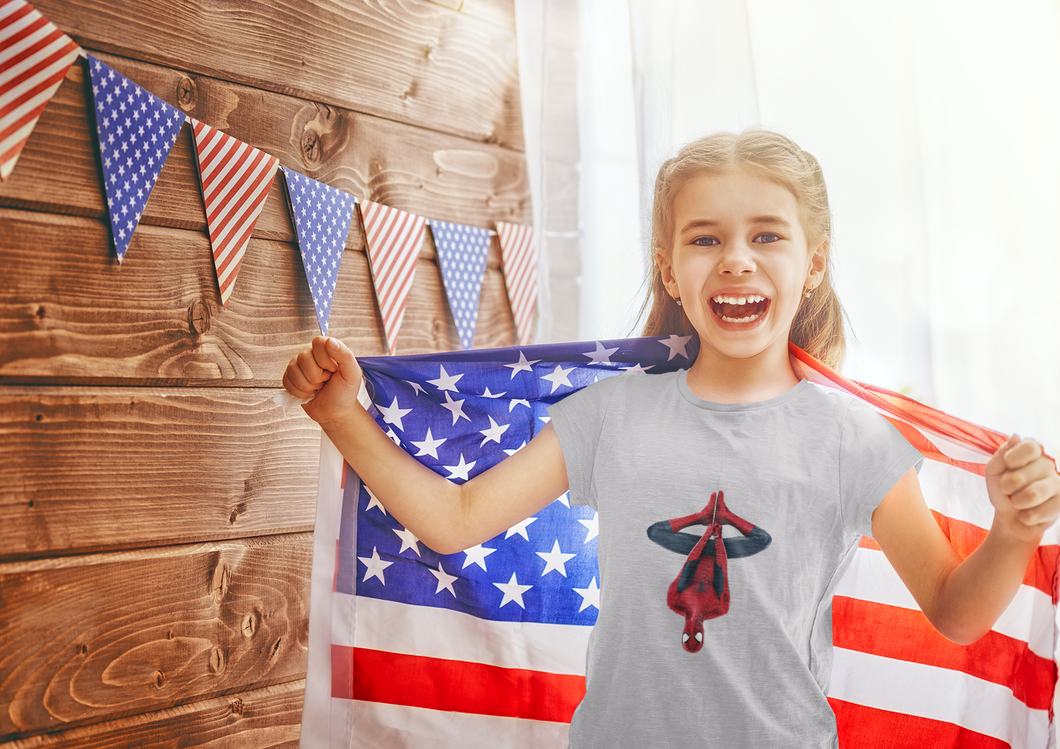 Cute Cartoon Half Sleeves T-Shirt For Girls -KidsFashionVilla
