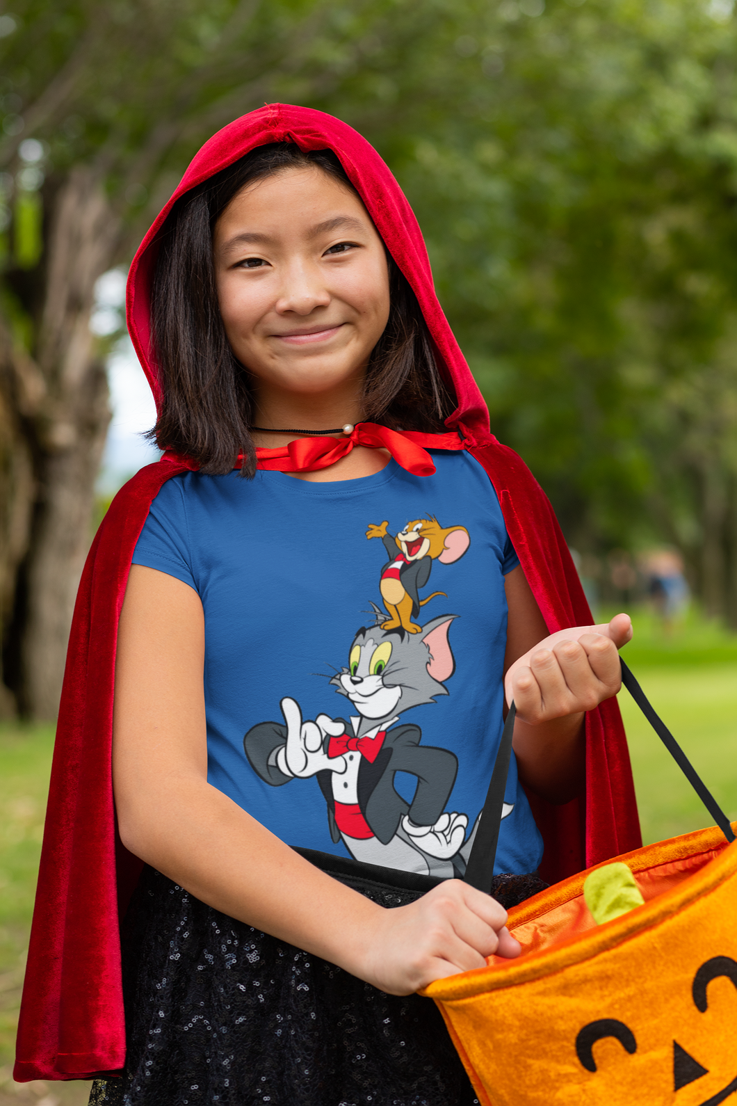 Cute Cartoon Half Sleeves T-Shirt For Girls -KidsFashionVilla