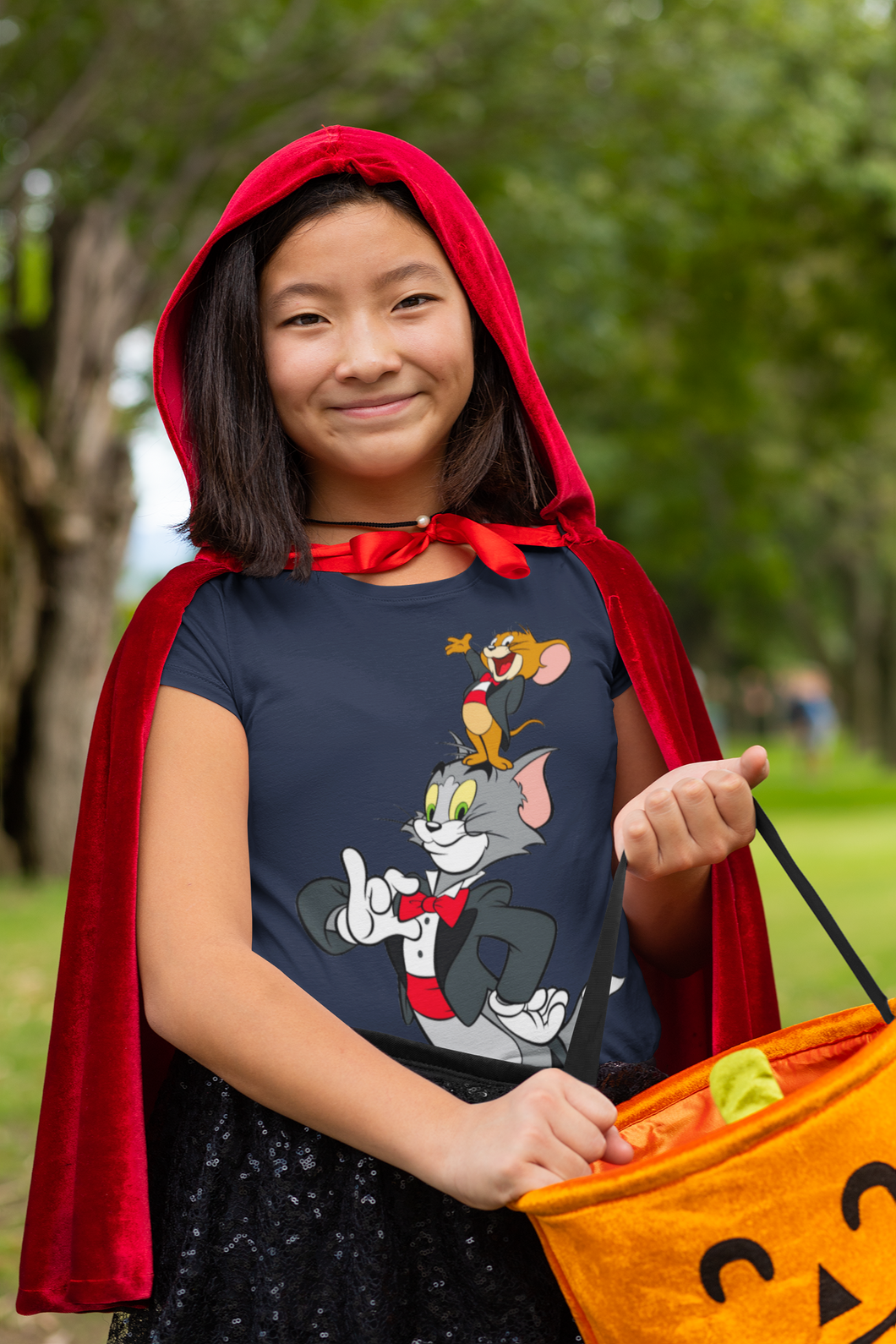 Cute Cartoon Half Sleeves T-Shirt For Girls -KidsFashionVilla