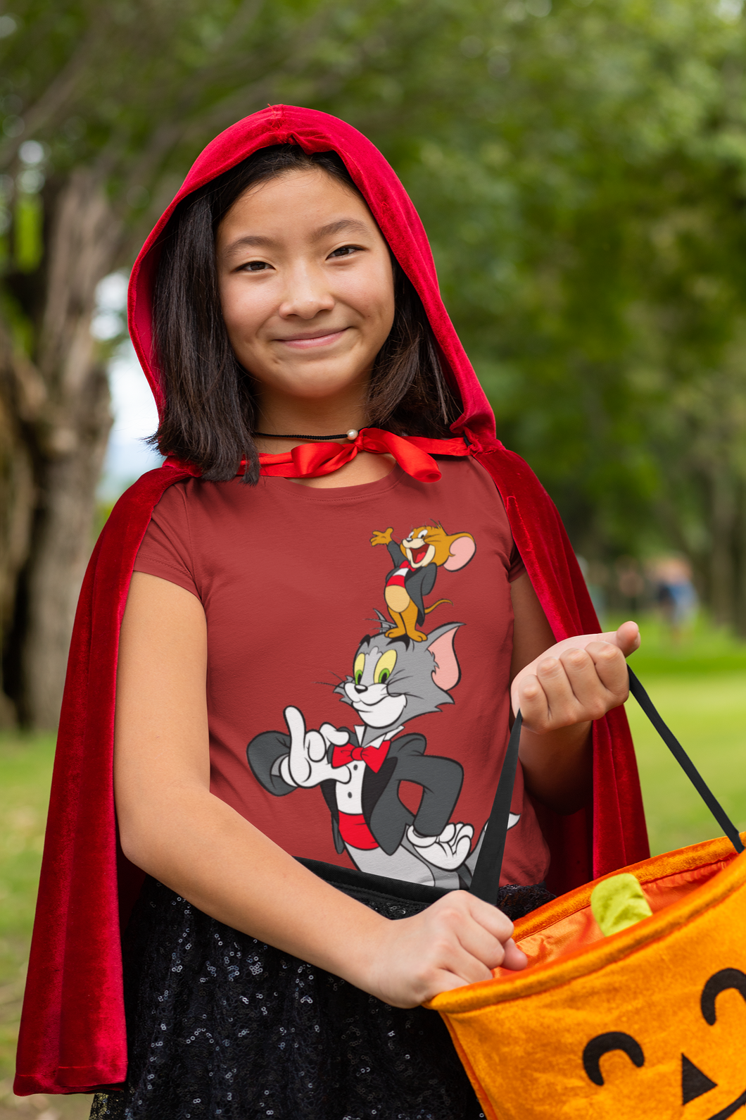 Cute Cartoon Half Sleeves T-Shirt For Girls -KidsFashionVilla