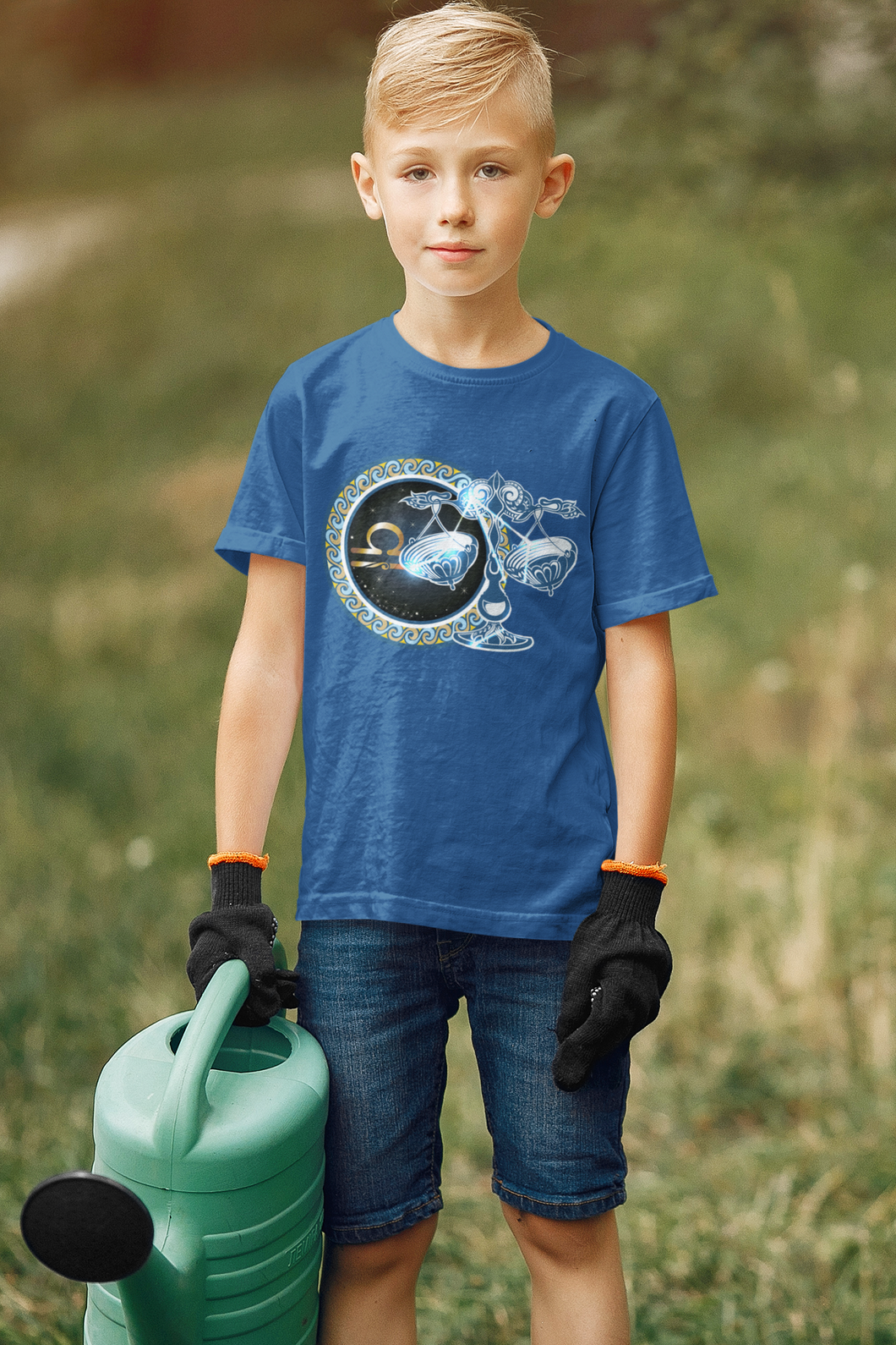 Libra Zodiac Sign Half Sleeves T-Shirt for Boy-KidsFashionVilla