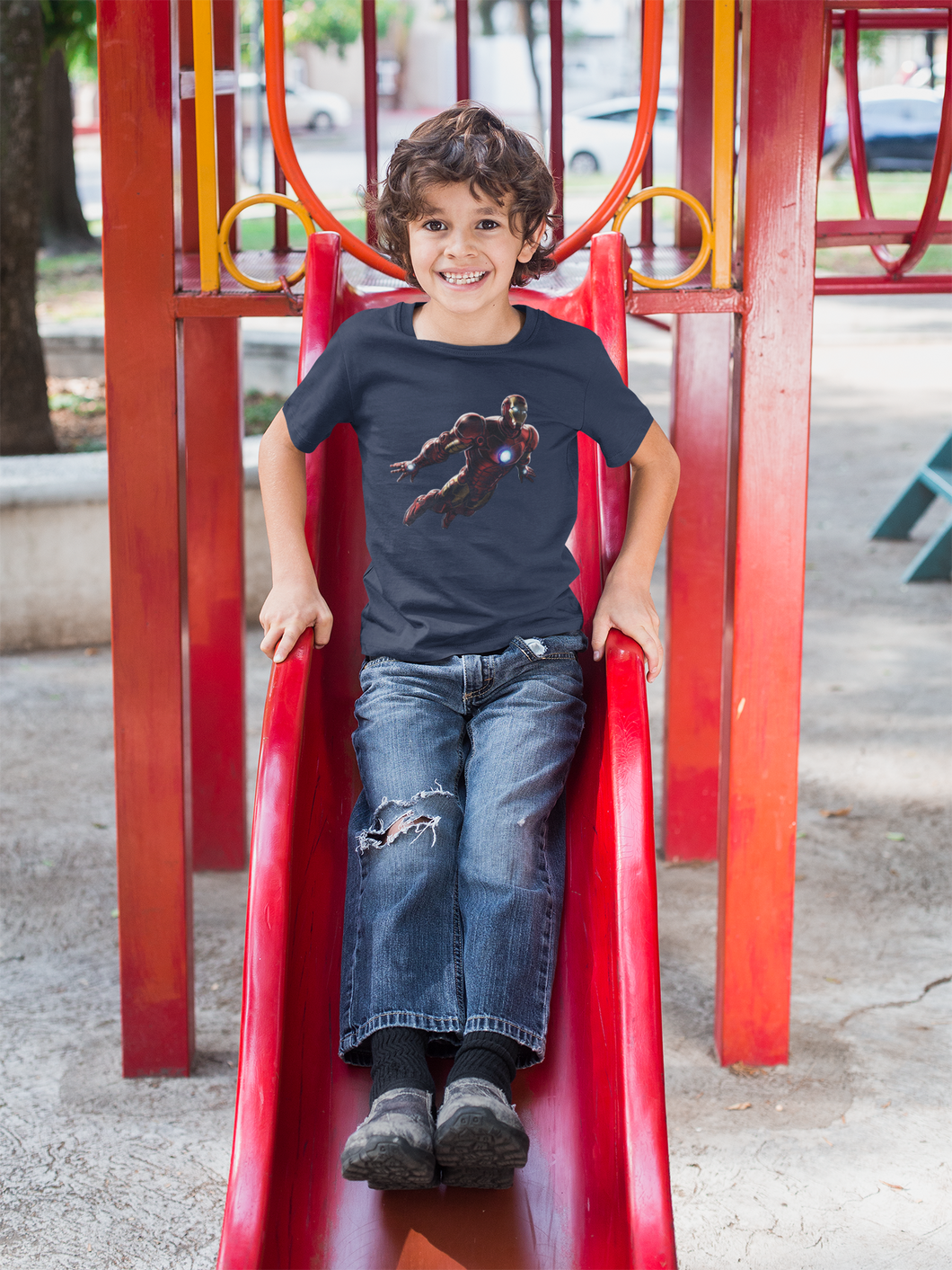 Superhero Half Sleeves T-Shirt for Boy-KidsFashionVilla