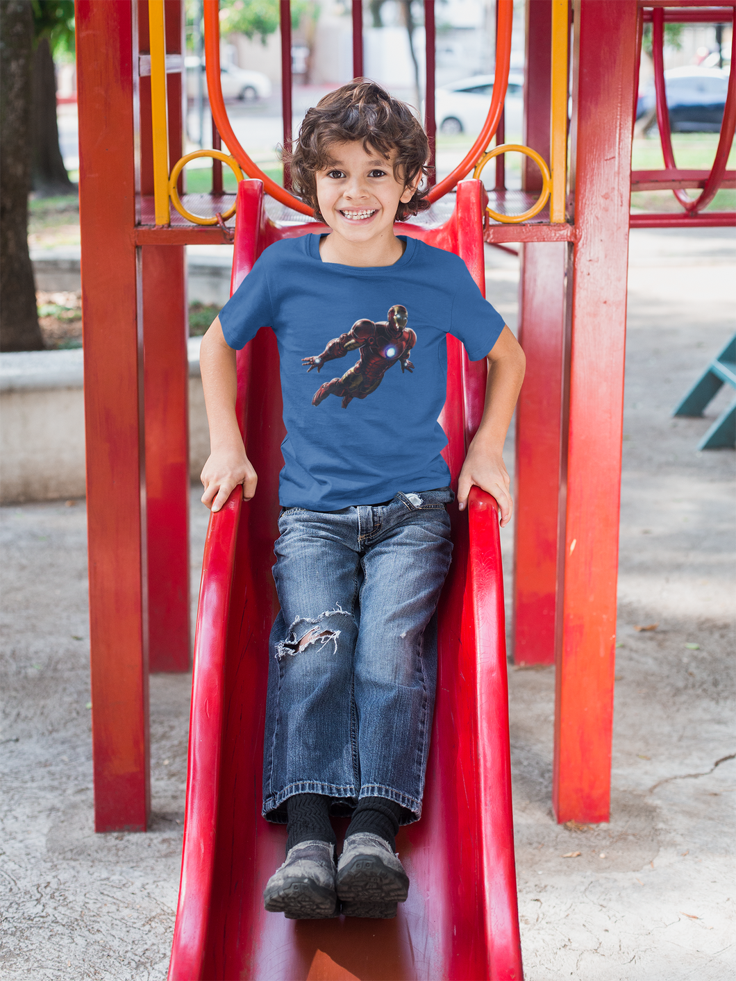 Superhero Half Sleeves T-Shirt for Boy-KidsFashionVilla