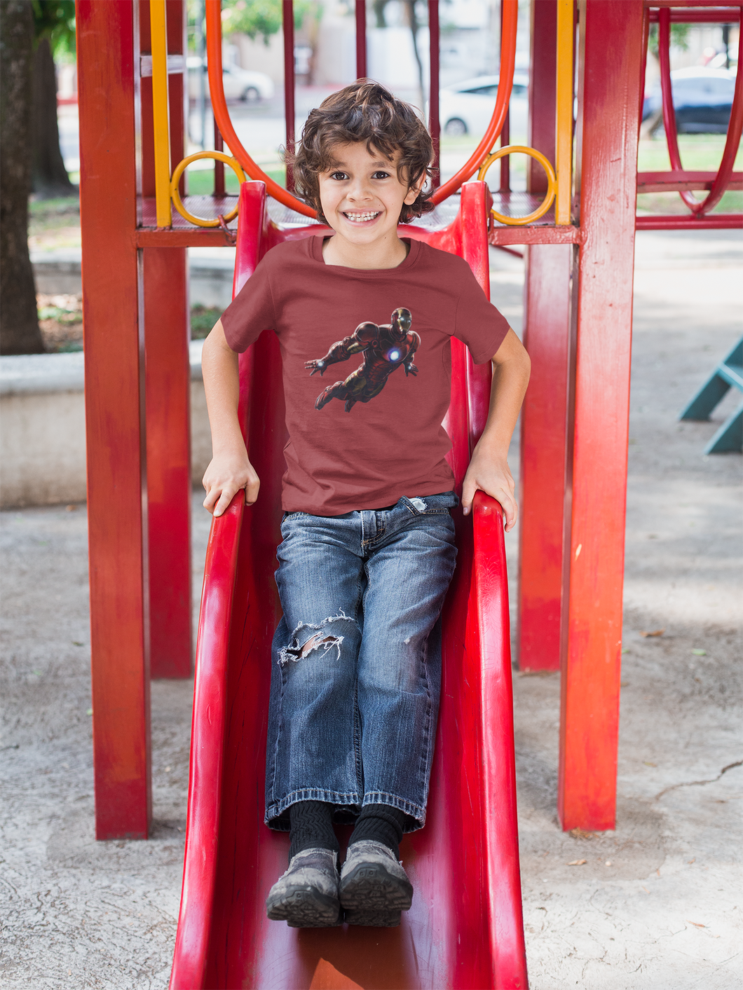 Superhero Half Sleeves T-Shirt for Boy-KidsFashionVilla