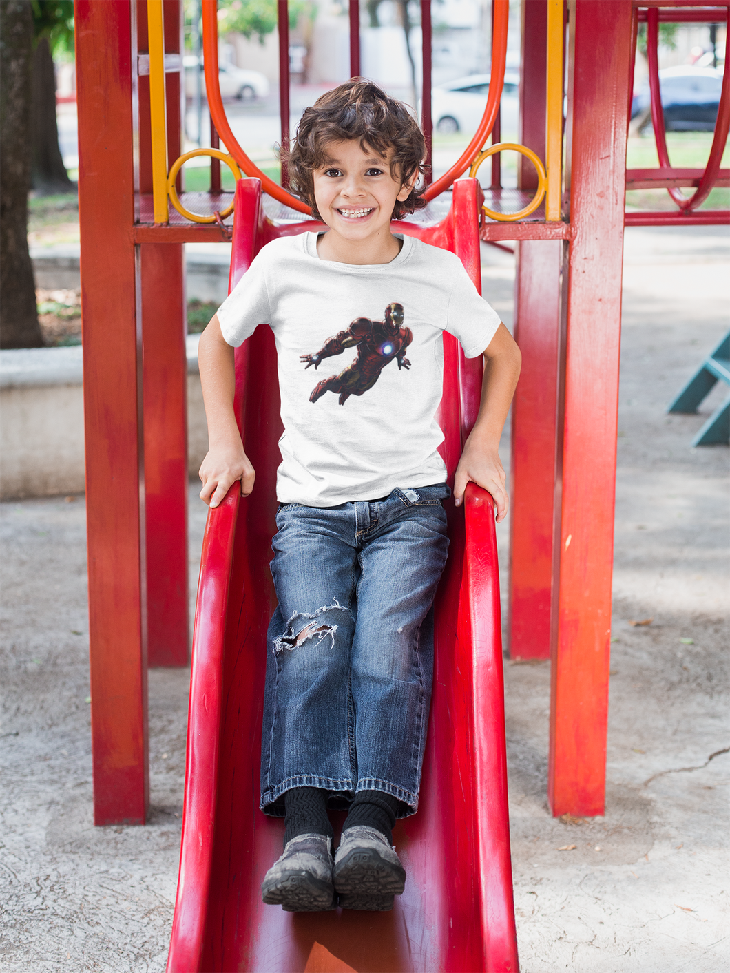 Superhero Half Sleeves T-Shirt for Boy-KidsFashionVilla