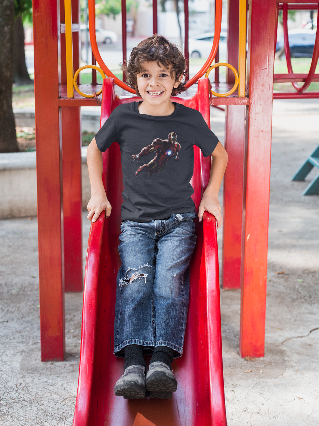 Superhero Half Sleeves T-Shirt for Boy-KidsFashionVilla