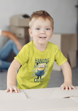 Load image into Gallery viewer, Hanging Out Minion Half Sleeves T-Shirt for Boy-KidsFashionVilla

