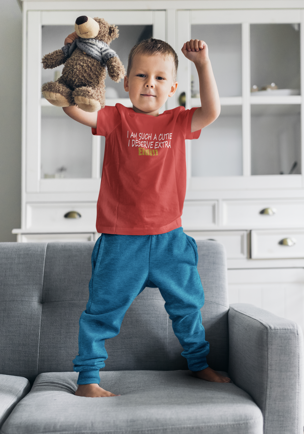 I Am Such A Cutie I Deserve Extra Eid Half Sleeves T-Shirt for Boy-KidsFashionVilla