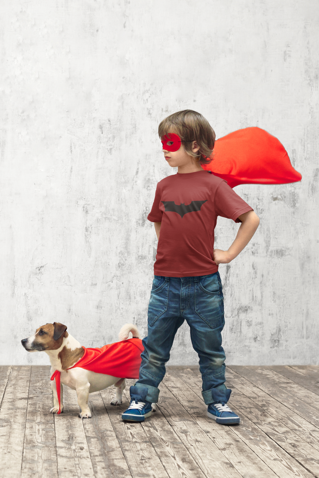 Superhero Half Sleeves T-Shirt for Boy-KidsFashionVilla