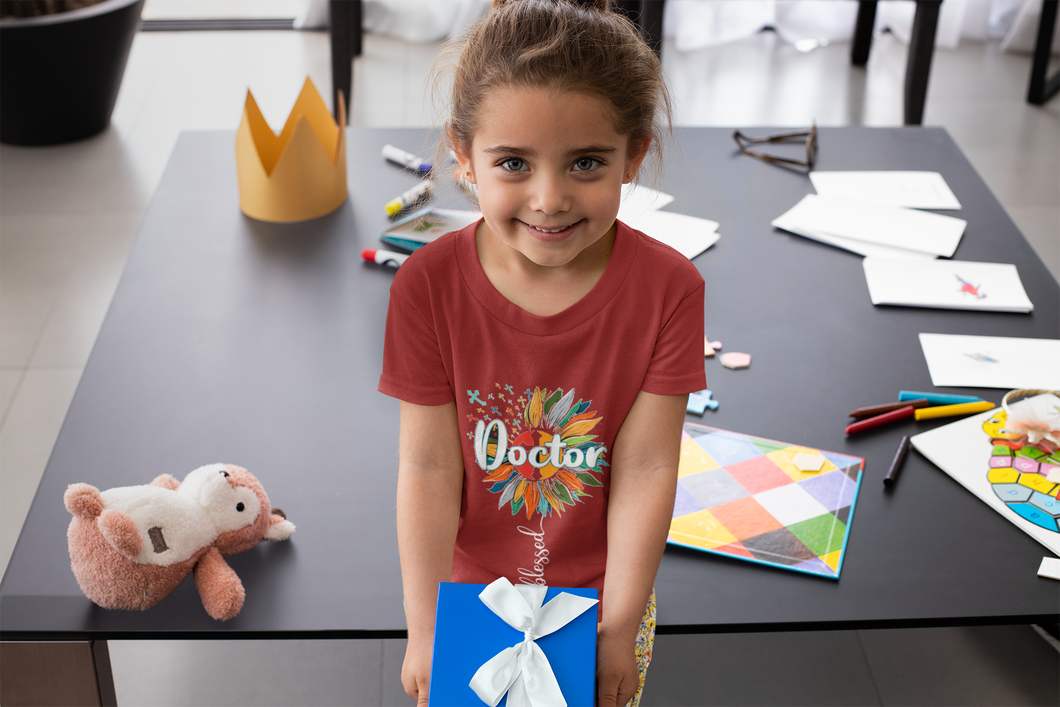 Future Doctor Half Sleeves T-Shirt For Girls -KidsFashionVilla