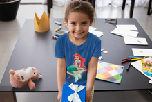 Load image into Gallery viewer, Cute Princess Half Sleeves T-Shirt For Girls -KidsFashionVilla
