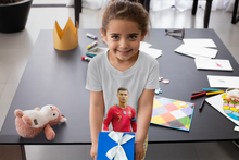 Load image into Gallery viewer, Ronaldo Half Sleeves T-Shirt For Girls -KidsFashionVilla
