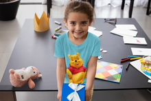 Load image into Gallery viewer, Cute Cartoon Half Sleeves T-Shirt For Girls -KidsFashionVilla
