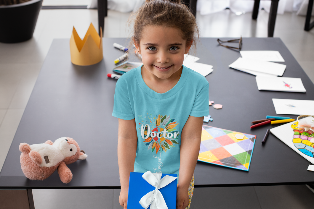 Future Doctor Half Sleeves T-Shirt For Girls -KidsFashionVilla