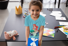 Load image into Gallery viewer, Cute Princess Half Sleeves T-Shirt For Girls -KidsFashionVilla
