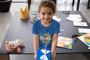Future Doctor Half Sleeves T-Shirt For Girls -KidsFashionVilla