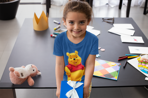 Cute Cartoon Half Sleeves T-Shirt For Girls -KidsFashionVilla