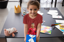 Load image into Gallery viewer, Ronaldo Half Sleeves T-Shirt For Girls -KidsFashionVilla
