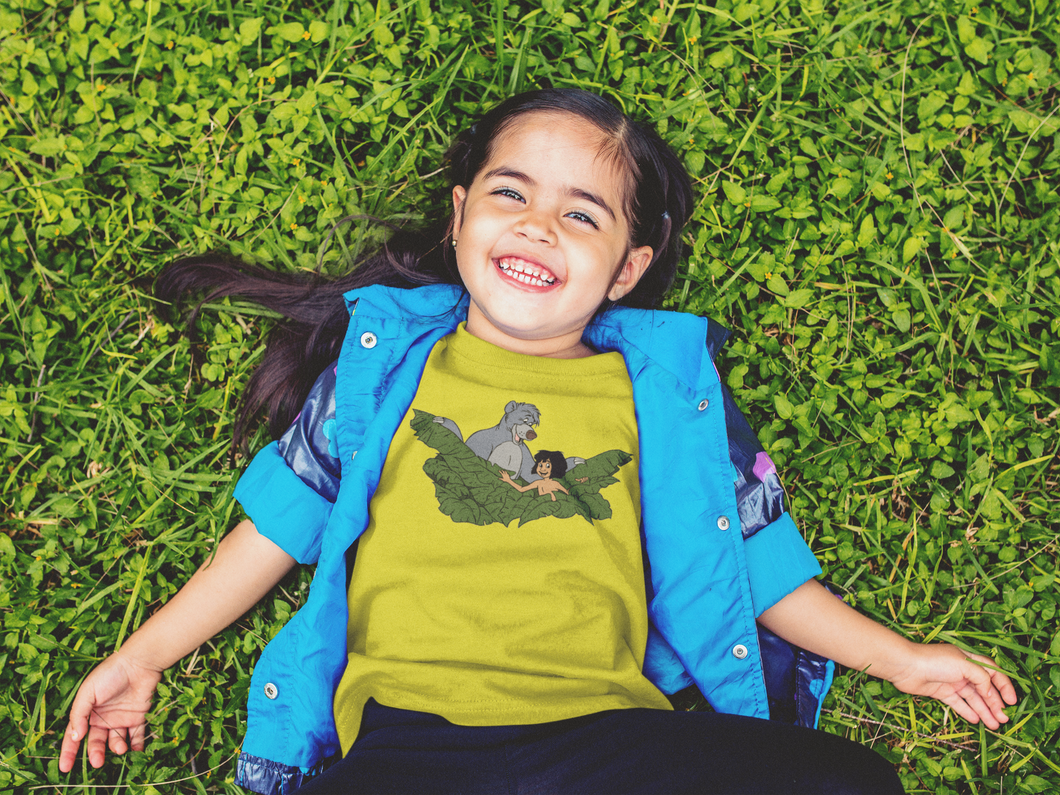 Cute Cartoon Half Sleeves T-Shirt For Girls -KidsFashionVilla