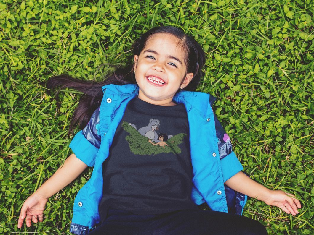 Cute Cartoon Half Sleeves T-Shirt For Girls -KidsFashionVilla