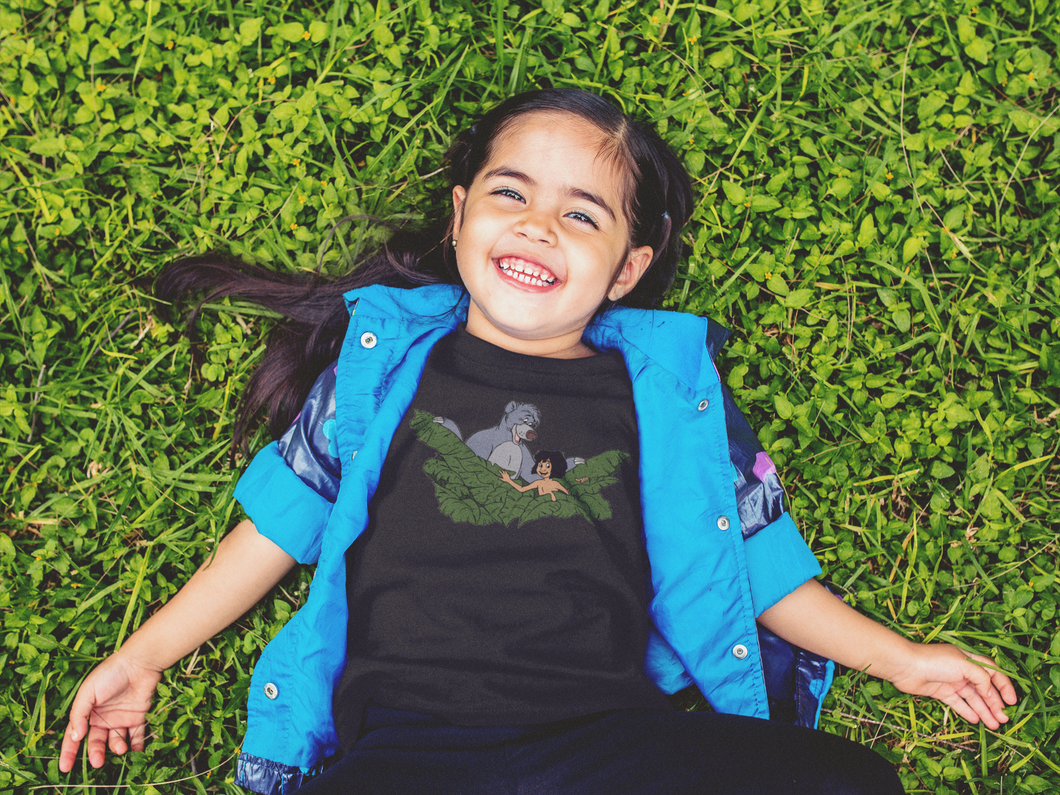 Cute Cartoon Half Sleeves T-Shirt For Girls -KidsFashionVilla