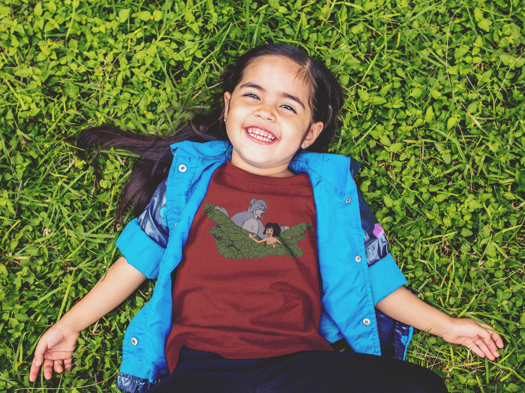 Cute Cartoon Half Sleeves T-Shirt For Girls -KidsFashionVilla