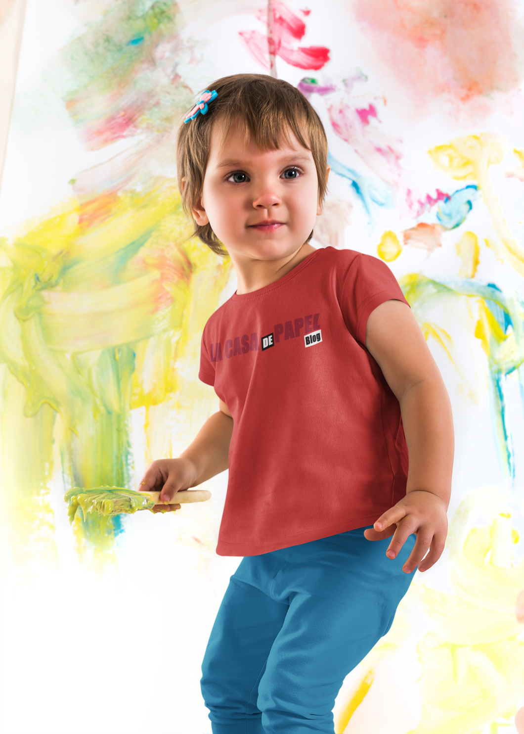 La Casa De Papel Money Heist Half Sleeves T-Shirt For Girls -KidsFashionVilla