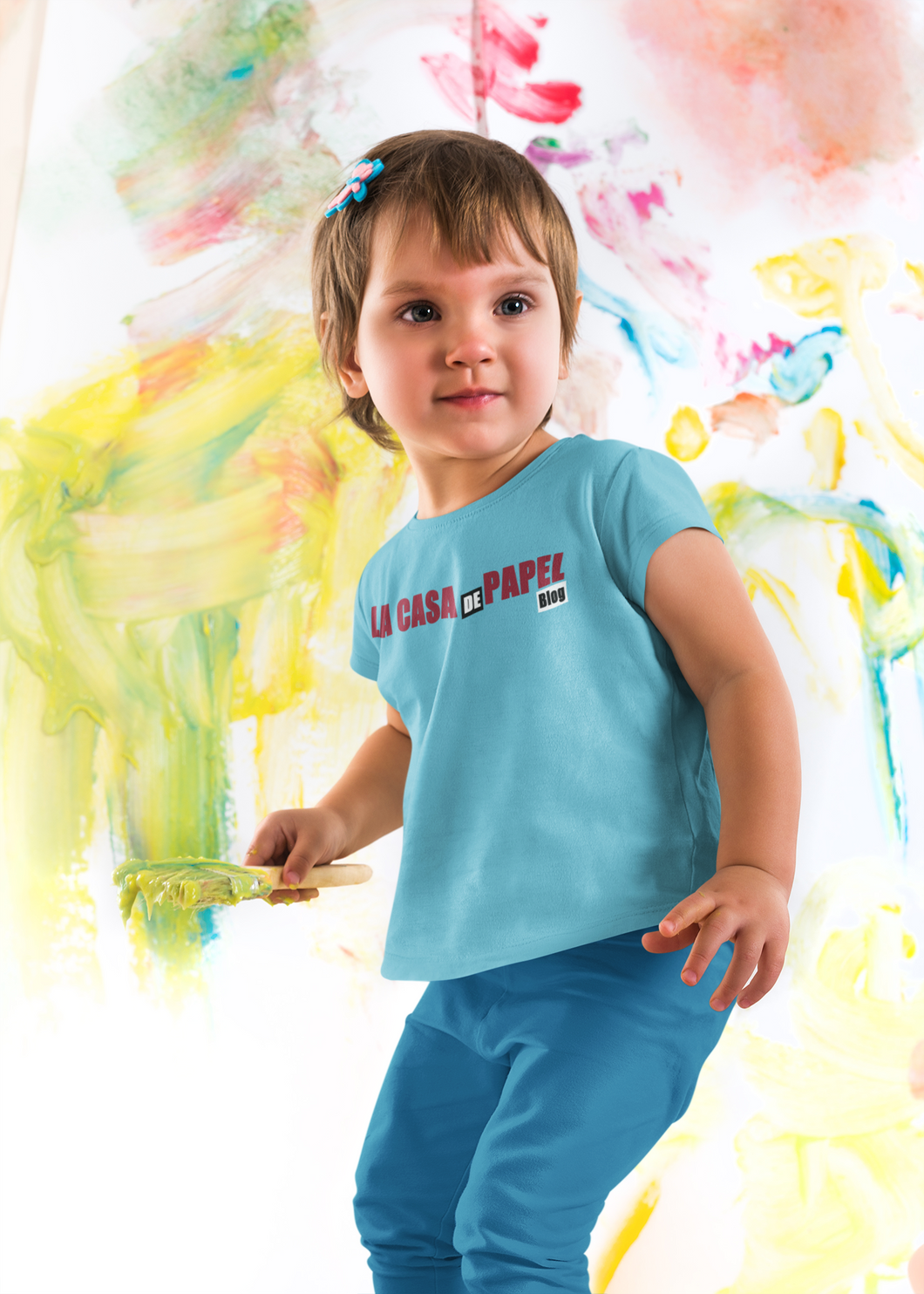 La Casa De Papel Money Heist Half Sleeves T-Shirt For Girls -KidsFashionVilla