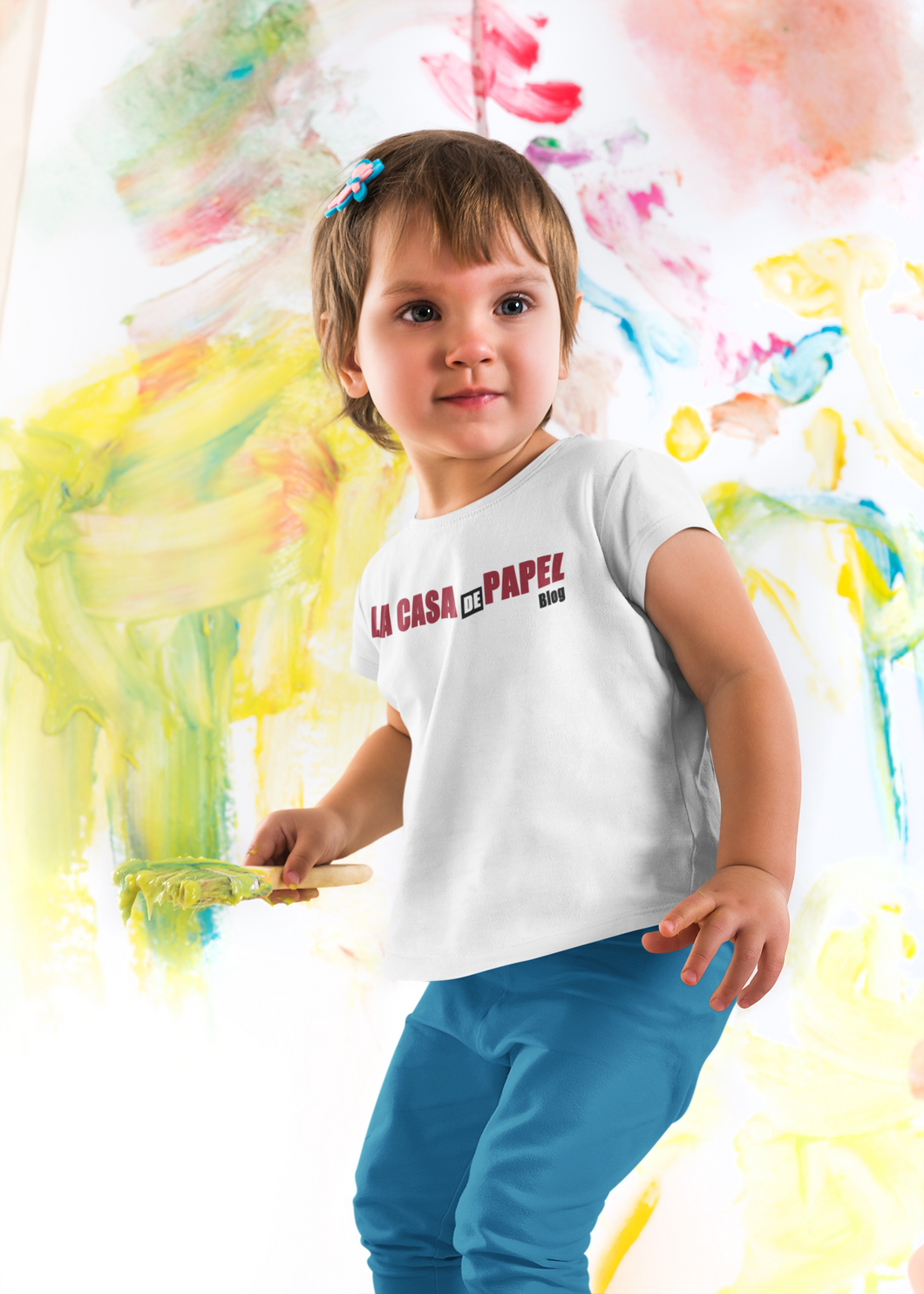 La Casa De Papel Money Heist Half Sleeves T-Shirt For Girls -KidsFashionVilla