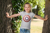Superhero Half Sleeves T-Shirt For Girls -KidsFashionVilla
