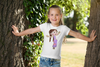 Cute Cartoon Half Sleeves T-Shirt For Girls -KidsFashionVilla