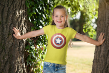 Load image into Gallery viewer, Superhero Half Sleeves T-Shirt For Girls -KidsFashionVilla

