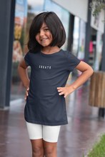 Load image into Gallery viewer, Create Minimals Half Sleeves T-Shirt For Girls -KidsFashionVilla
