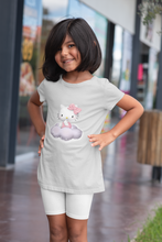 Load image into Gallery viewer, Hello Kitty Half Sleeves T-Shirt For Girls -KidsFashionVilla
