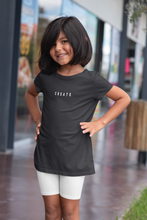 Load image into Gallery viewer, Create Minimals Half Sleeves T-Shirt For Girls -KidsFashionVilla
