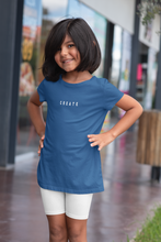 Load image into Gallery viewer, Create Minimals Half Sleeves T-Shirt For Girls -KidsFashionVilla
