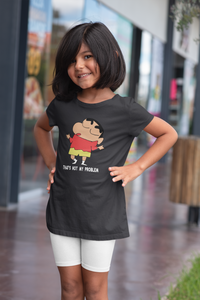 Thats Not My Problem Half Sleeves T-Shirt For Girls -KidsFashionVilla