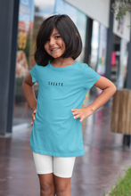 Load image into Gallery viewer, Create Minimals Half Sleeves T-Shirt For Girls -KidsFashionVilla
